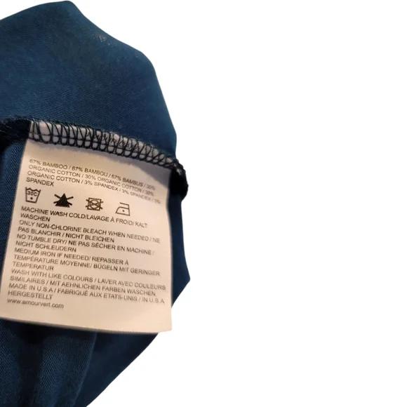 Amour Vert , Size Small, Deep Blue Long Sleeve Dress. Sheath Dress. NWT - Picture 7 of 7